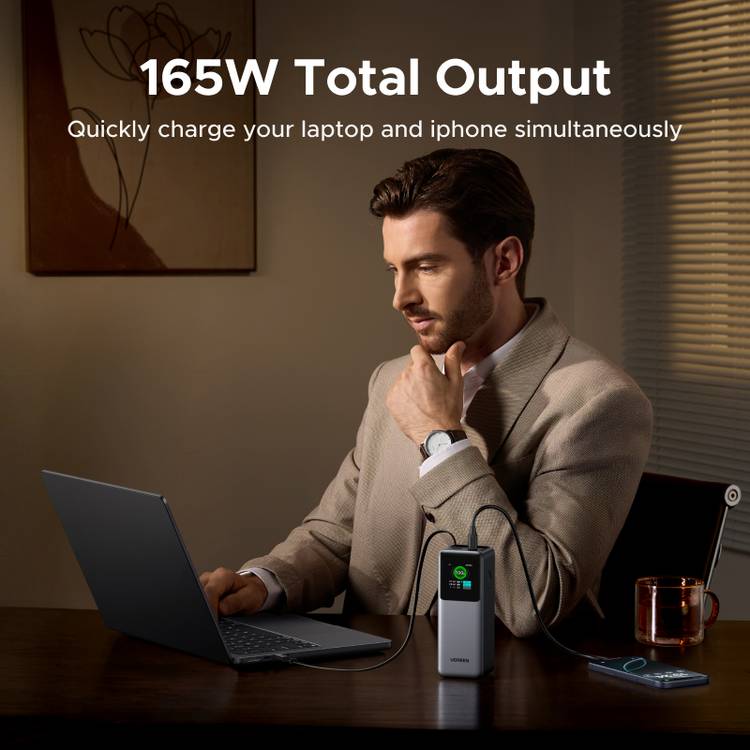 UGREEN Nexode 165W power bank 20000mAh with USB-C cable - British product