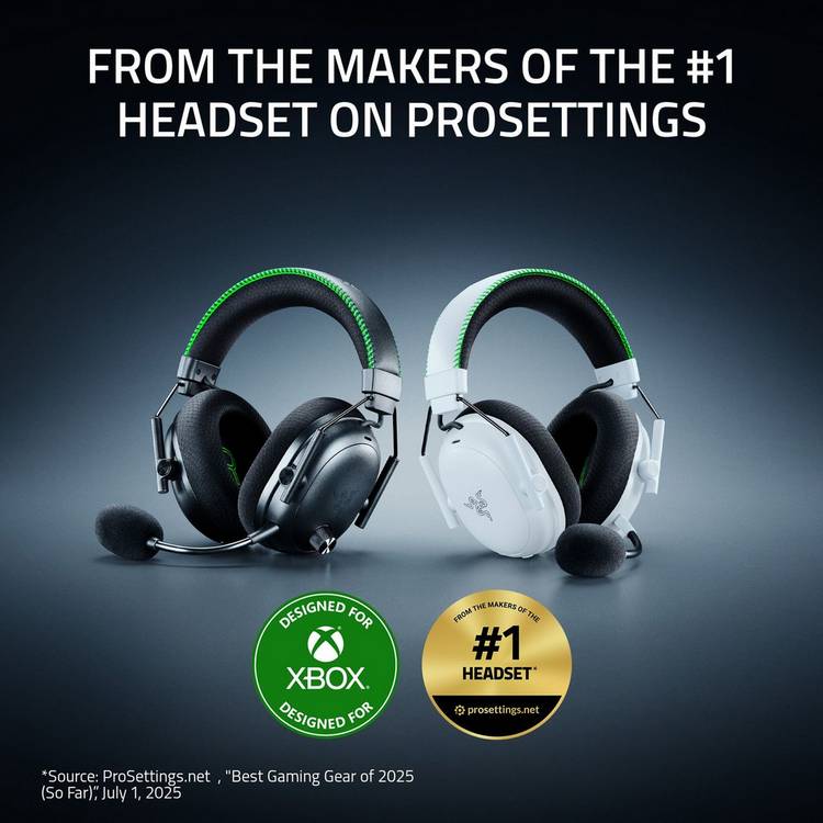 Razer BlackShark V3 Pro wireless gaming headset black, imported from the UK