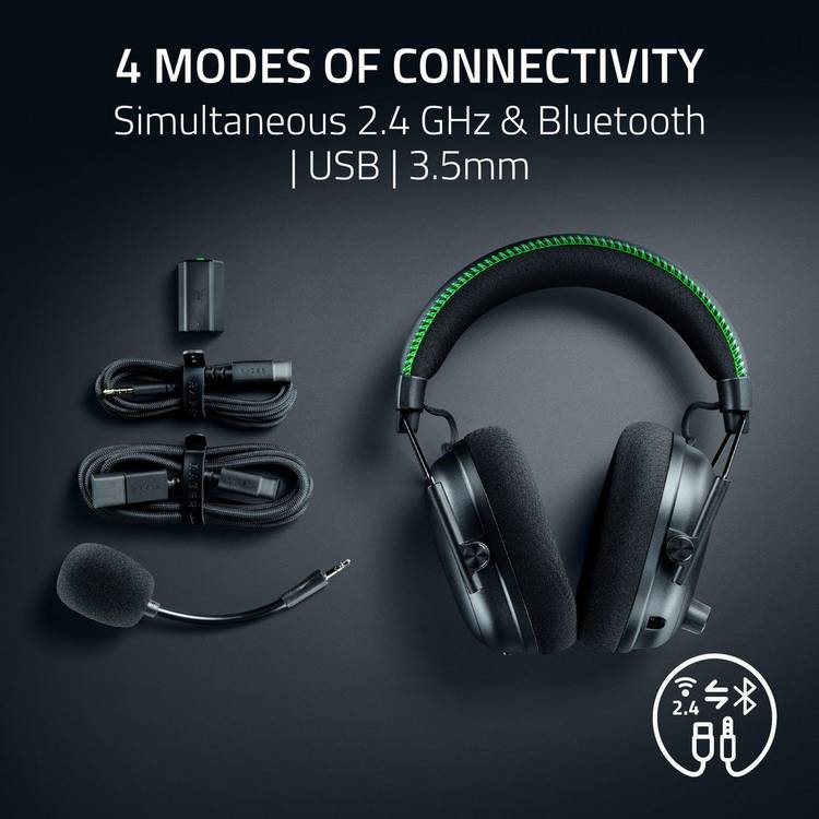 Razer BlackShark V3 Pro wireless gaming headset black, imported from the UK
