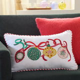 Argos Home bauble printed cushion 50x30cm, imported from the UK