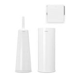 Brabantia white bathroom set - British product