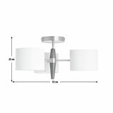 Habitat Century Wood flush ceiling light natural, UK version