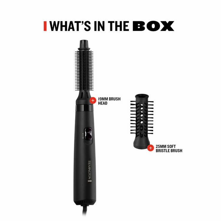 Remington Air Styler for short hair with 2 brushes - British product