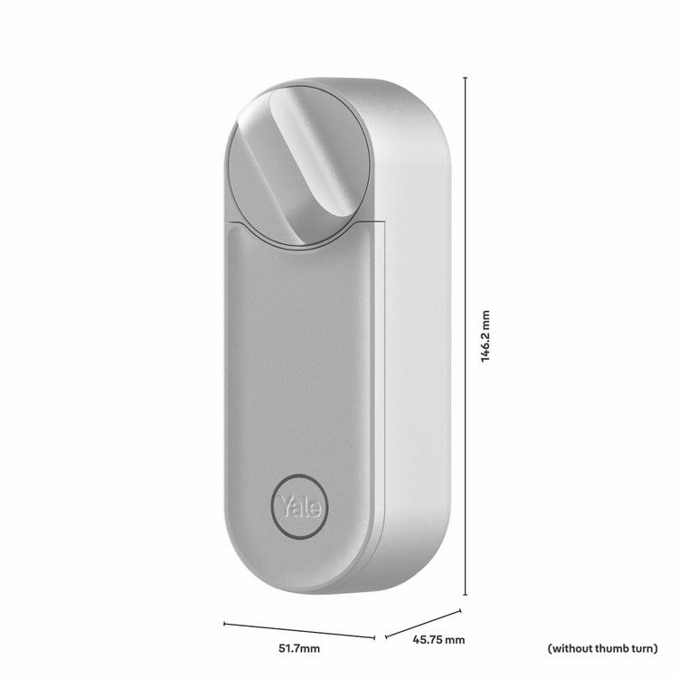 Yale Linus L2 Smart Lock silver keyless door lock, imported from the UK