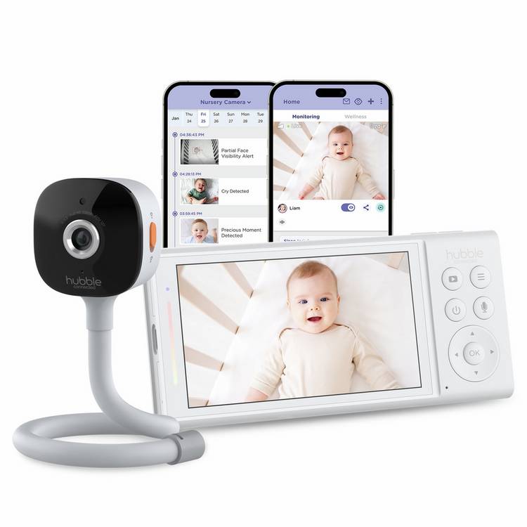 Hubble Connected Go Baby Plus 5-inch video baby monitor (British brand)