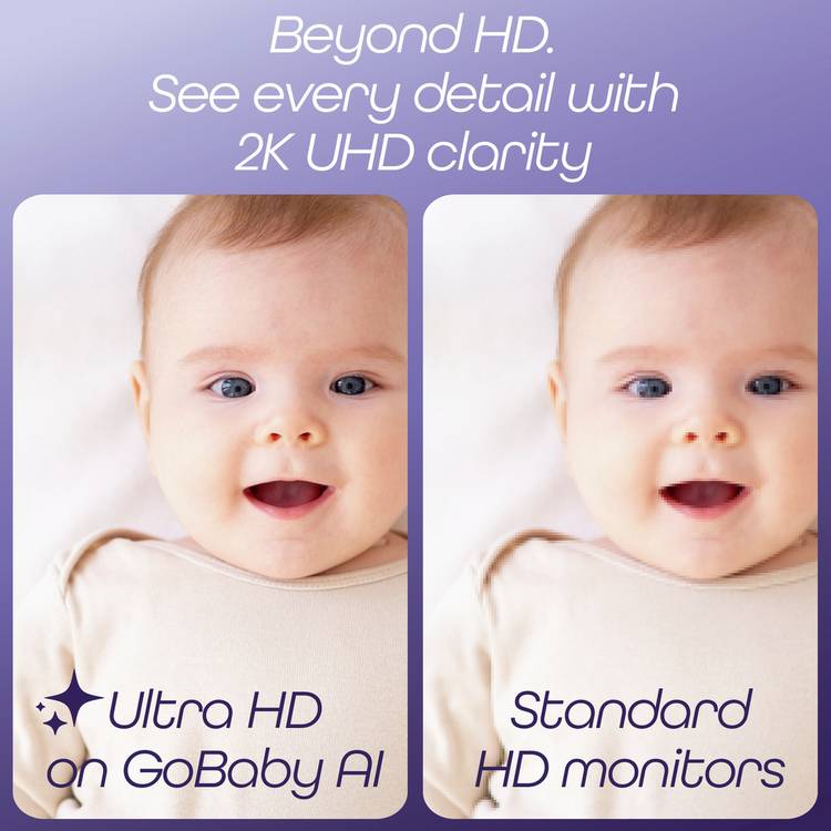 Hubble Connected Go Baby Plus 5-inch video baby monitor (British brand)