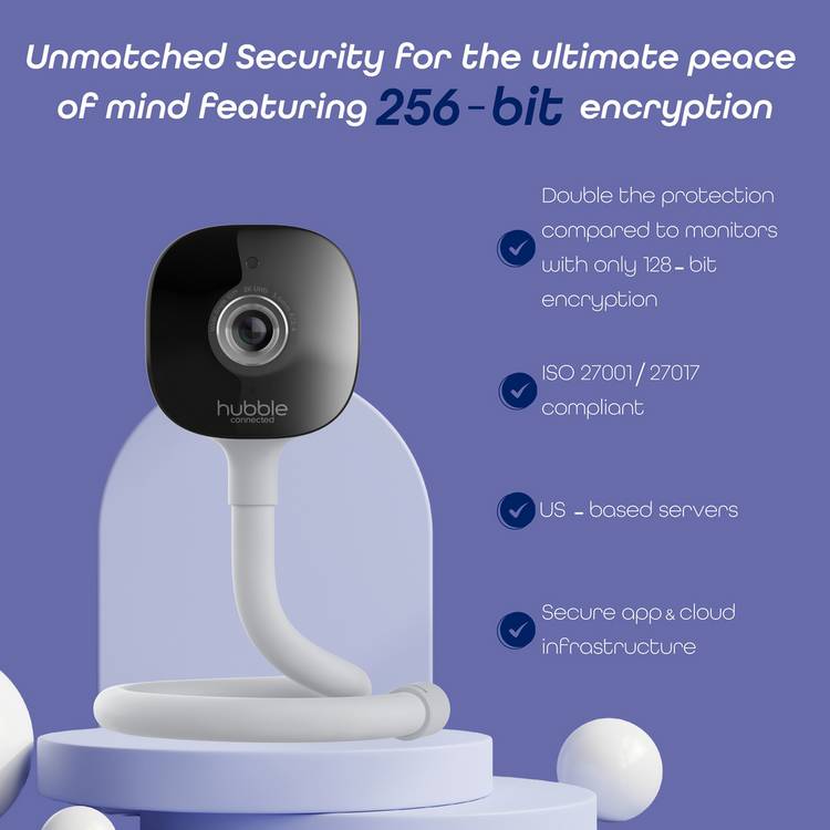 Hubble Connected Go Baby Plus 5-inch video baby monitor (British brand)