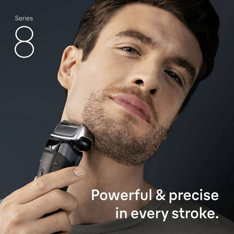 Braun Series 8 men's wet dry electric shaver (British brand)