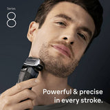 Braun Series 8 men's wet dry electric shaver (British brand)