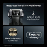 Braun Series 8 men's wet dry electric shaver (British brand)