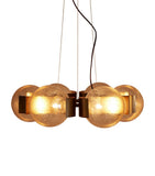 Soho Home Allis chandelier bubbled glass brass - British product