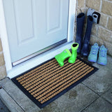 Mighty Mats premium rubber natural black doormat 45x75cm, UK version