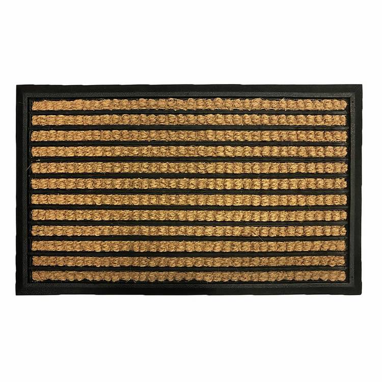 Mighty Mats premium rubber natural black doormat 45x75cm, UK version