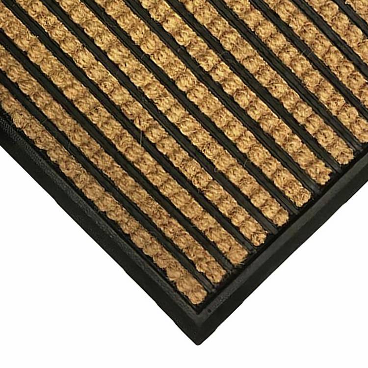 Mighty Mats premium rubber natural black doormat 45x75cm, UK version