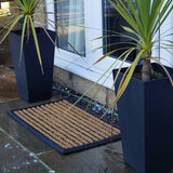 Mighty Mats premium rubber natural black doormat 45x75cm, UK version