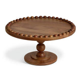 Habitat bobbin cake stand two-tier acacia wood, imported from the UK