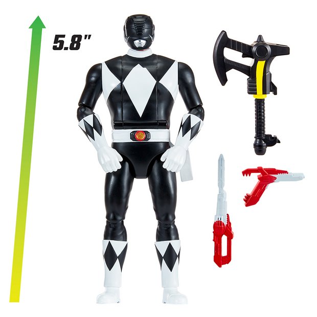 Power Rangers Black auto-morphin action figure 13.7cm, UK version