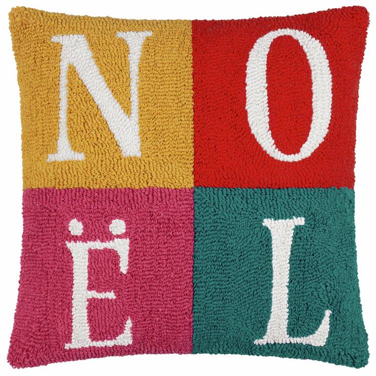 furn Noelle tufted cushion red 45x45cm (British brand)