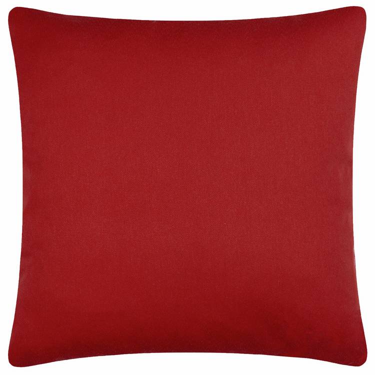 furn Noelle tufted cushion red 45x45cm (British brand)