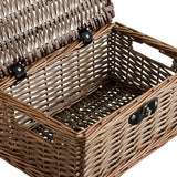 Argos Home natural willow gift basket H18 W38 D25.4 cm, UK version