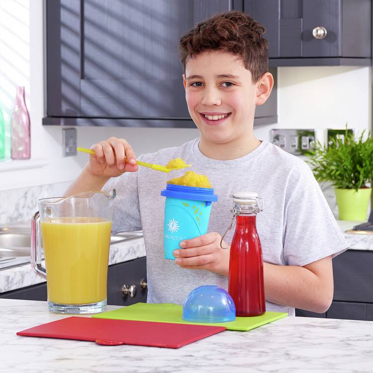ChillFactor Slushy Maker blue reusable frozen drink gadget - British product
