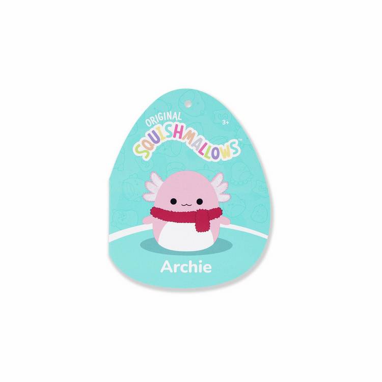 Squishmallows Archie pink axolotl soft toy 7.5 inch (British brand)