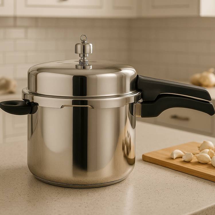 Prestige 6L high dome aluminium pressure cooker - British brand
