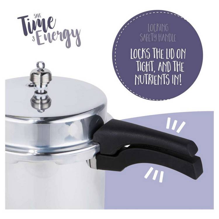 Prestige 6L high dome aluminium pressure cooker - British brand