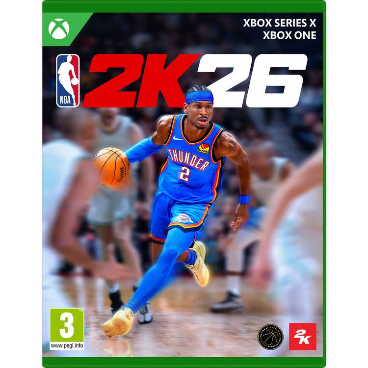 2K NBA 2K26 Xbox game disc (British brand)