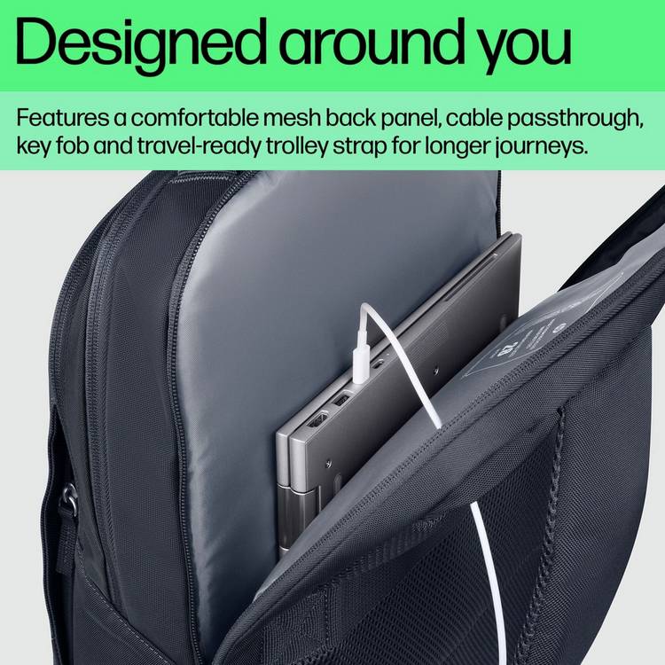 HP laptop backpack 16 inch Odyssey Grey, UK version