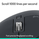 Logitech MX Master 3S wireless mouse Graphite, UK version
