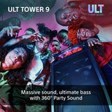 Sony Ult Tower 9 party speaker black, imported from the UK