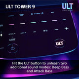 Sony Ult Tower 9 party speaker black, imported from the UK
