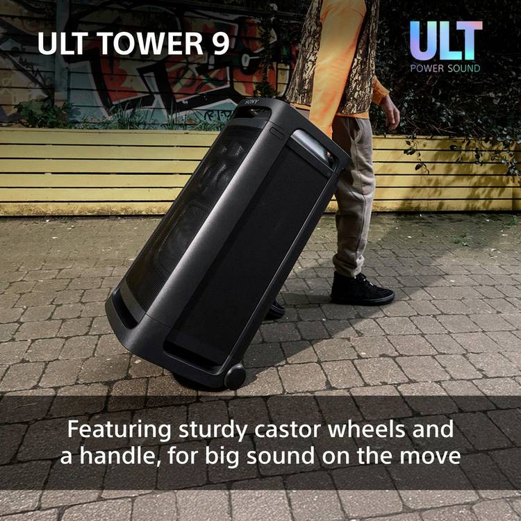 Sony Ult Tower 9 party speaker black, imported from the UK