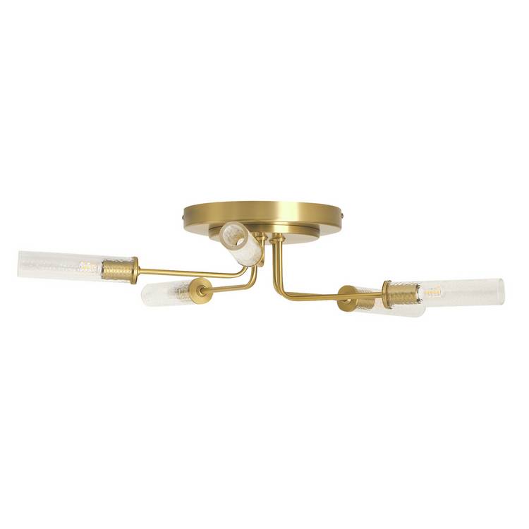 Habitat hammered glass semi flush ceiling light brass, UK version