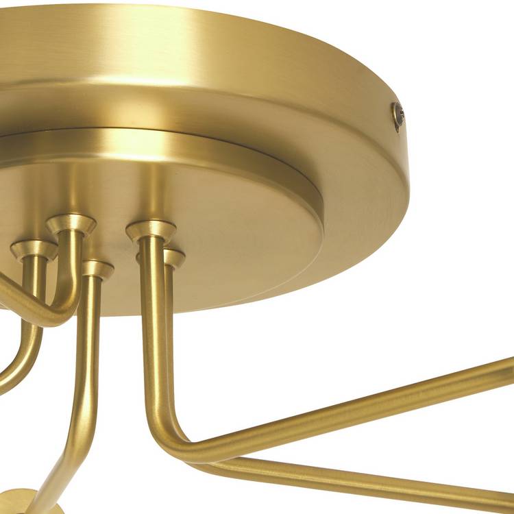 Habitat hammered glass semi flush ceiling light brass, UK version