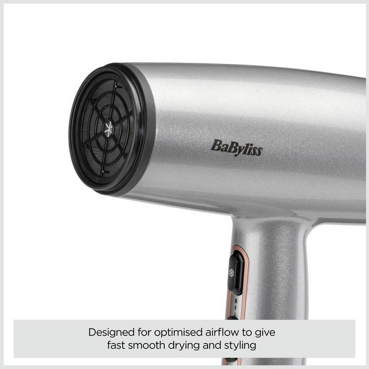 BaByliss Cosmos lightweight hair dryer silver - British product