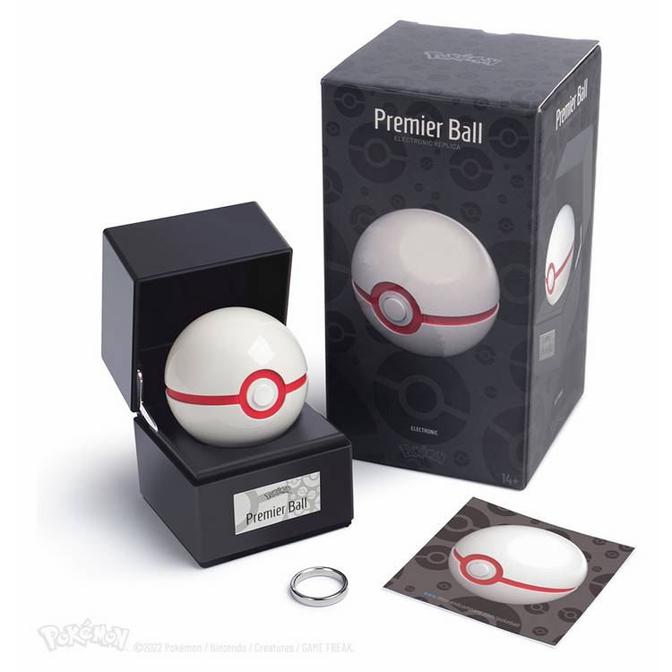 The Wand Company Pokémon die-cast Premier Ball replica illuminated (British brand)