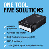 Ring 5-in-1 jump starter and tyre inflator (British brand)