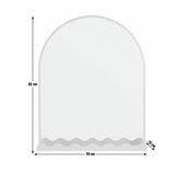 Habitat burnt orange arch mirror with shelf 50x62cm (British brand)