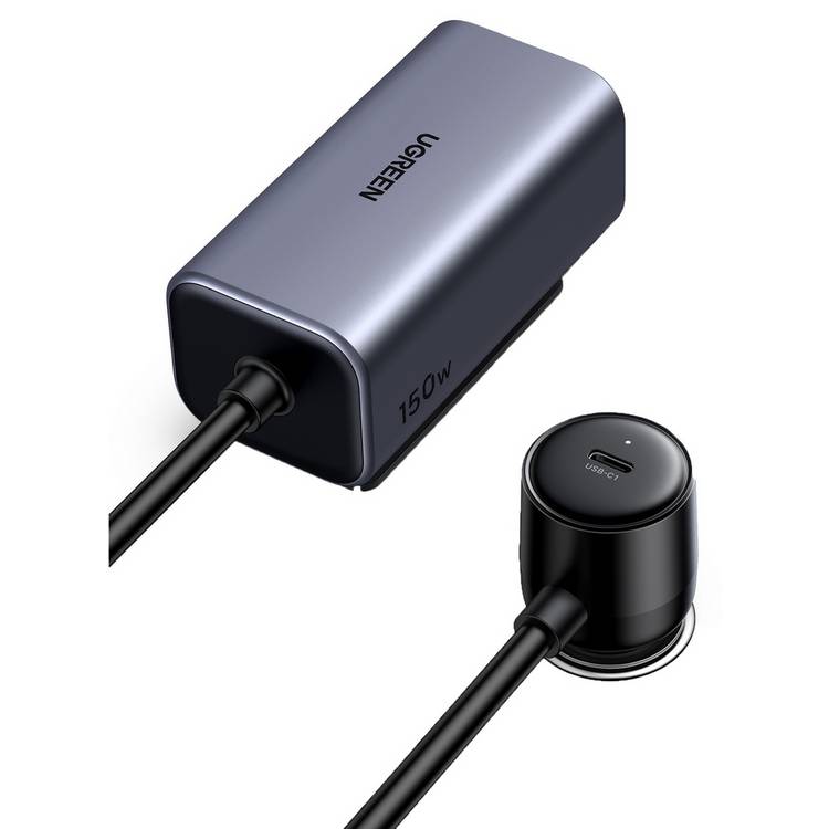 UGREEN 150W GaN fast car charger with 4 ports, imported from the UK