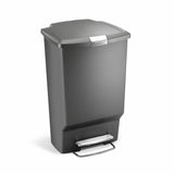 Simplehuman grey pedal bin 45 litre (British brand)