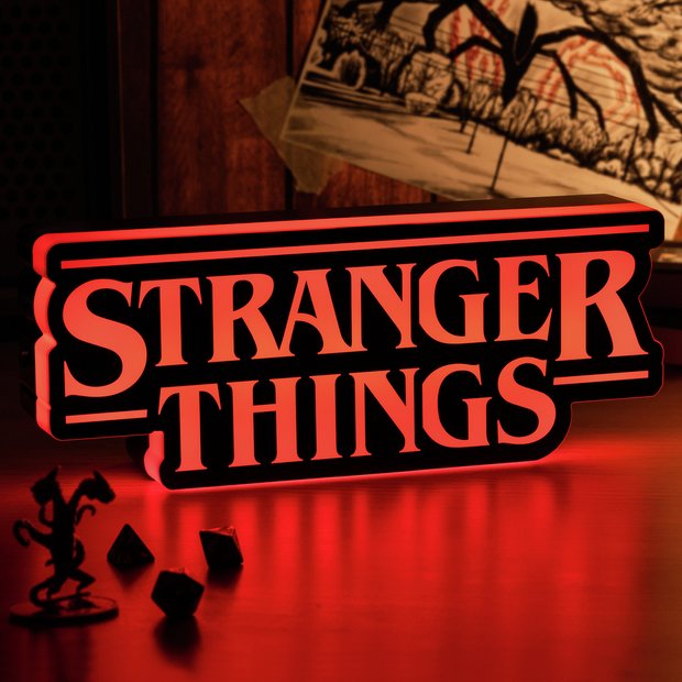 Stranger Things LED novelty light red and black, imported from the UK