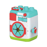 Clemmy soft washing machine activity toy with blocks - British product
