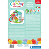 Clemmy soft washing machine activity toy with blocks - British product