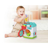 Clemmy soft washing machine activity toy with blocks - British product