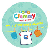 Clemmy soft washing machine activity toy with blocks - British product