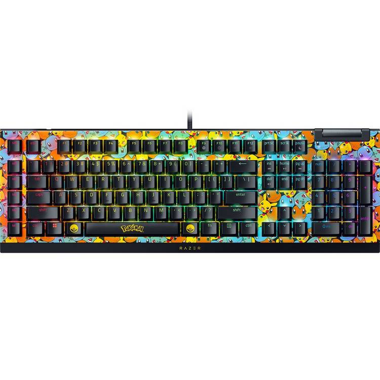 Razer BlackWidow V4 X Pokémon Kanto gaming keyboard, UK version