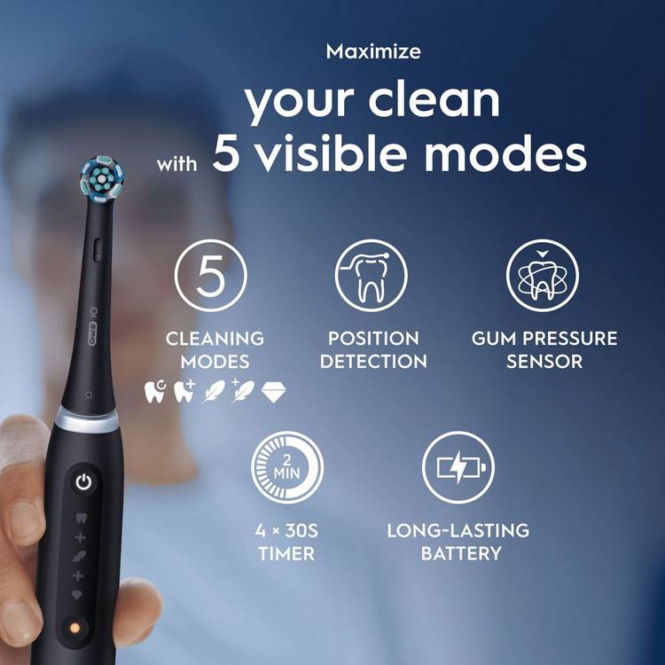 Oral-B iO 5 Special Edition Forest Green electric toothbrush, UK version