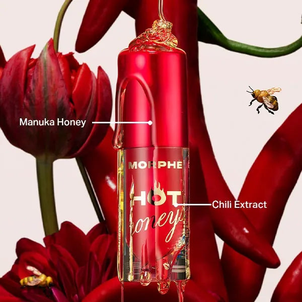 Morphe Plumping Lip Oil Queen Bee, imported from the UK
